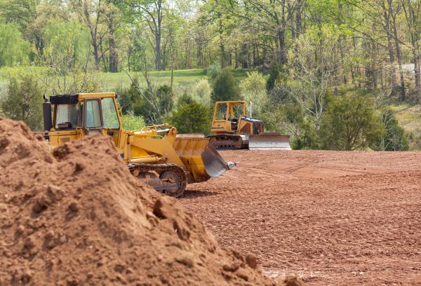 Bulldozer Land Clearing in Lebanon
